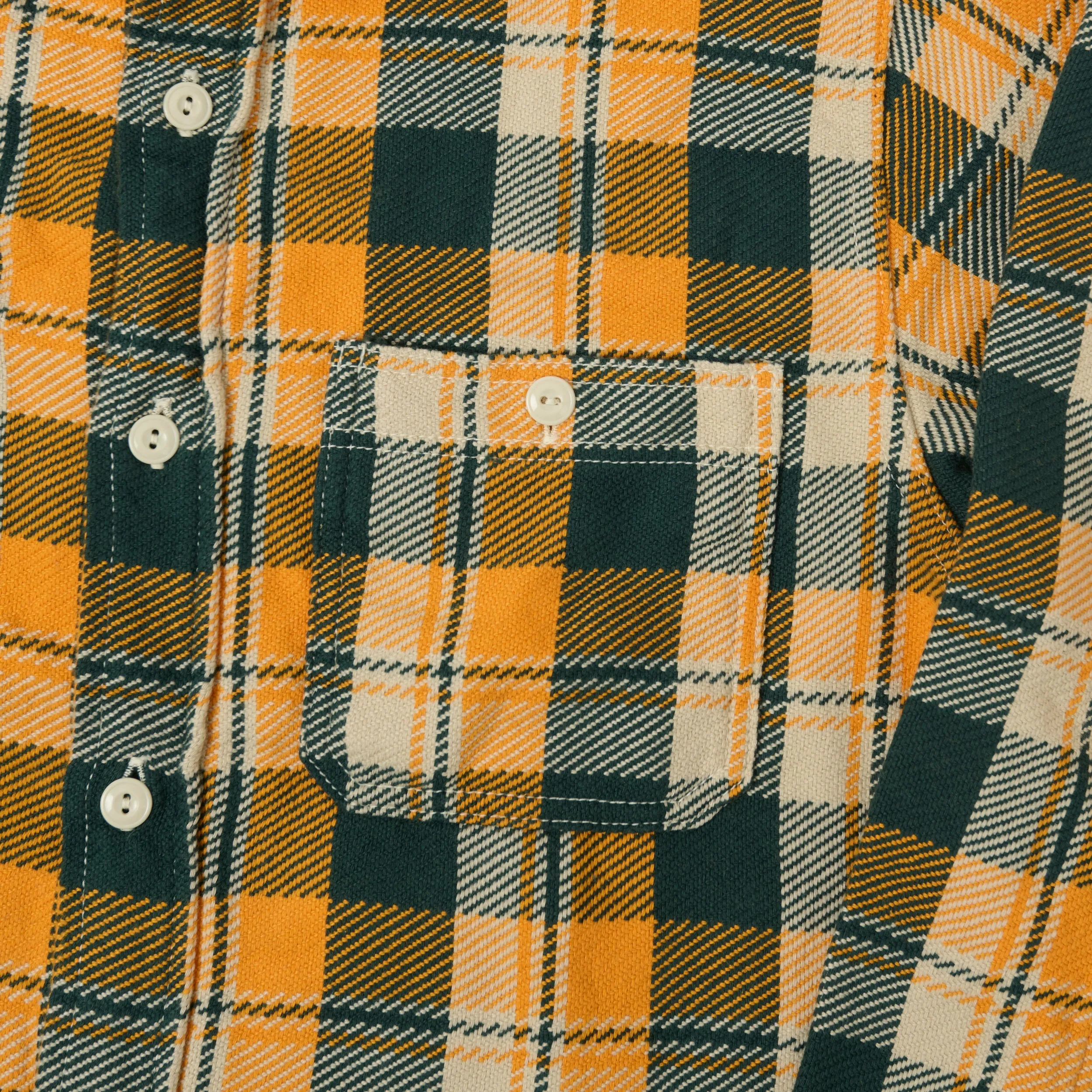 FULLCOUNT 4085 Check Flannel Shirt - Yellow/Green sold by Son of a Stag product image thumbnail 3