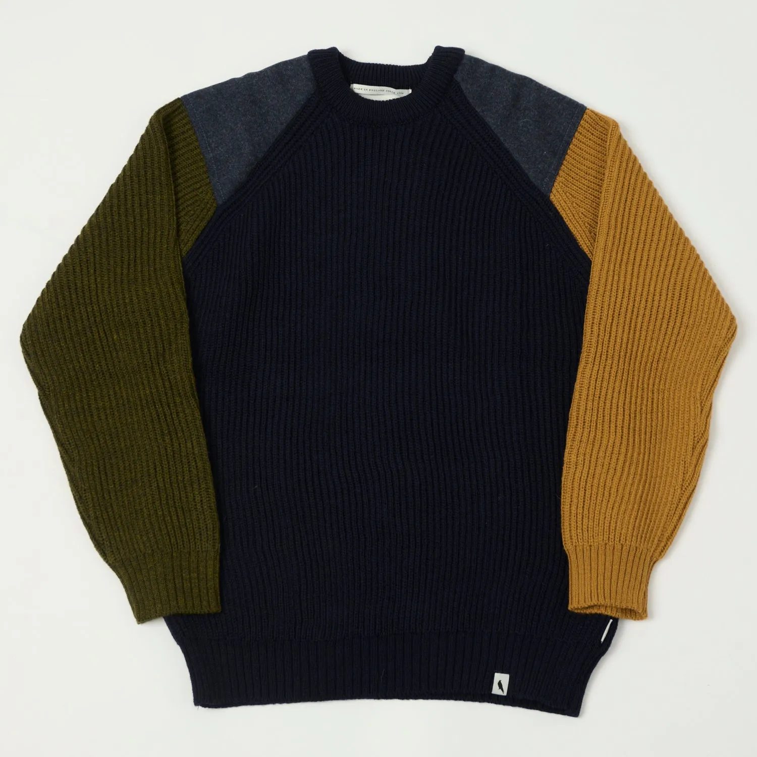 Peregrine Funky Jumper - Navy sold by Son of a Stag