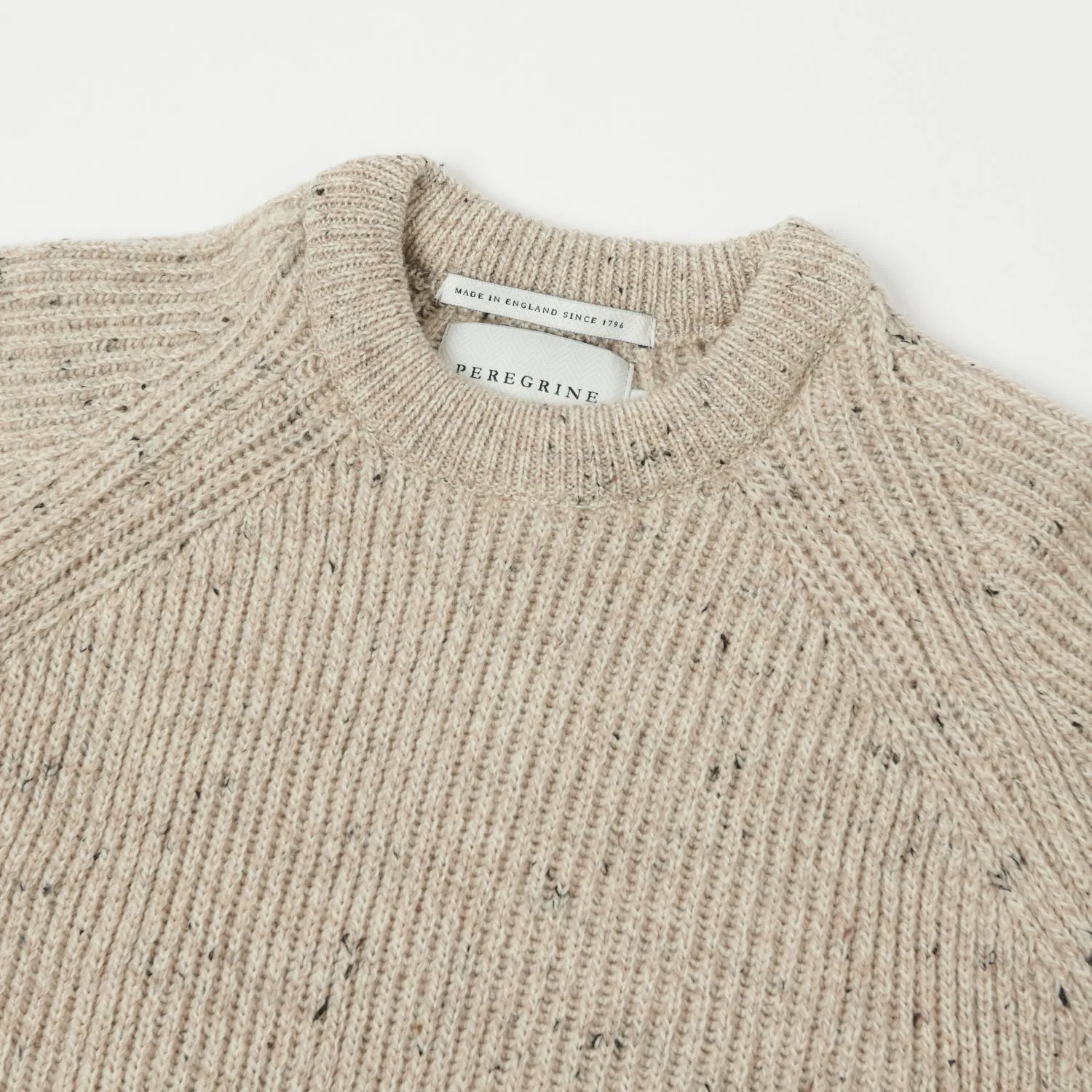 Peregrine Ford Crew Neck Jumper - Oatmeal sold by Son of a Stag product image thumbnail 2