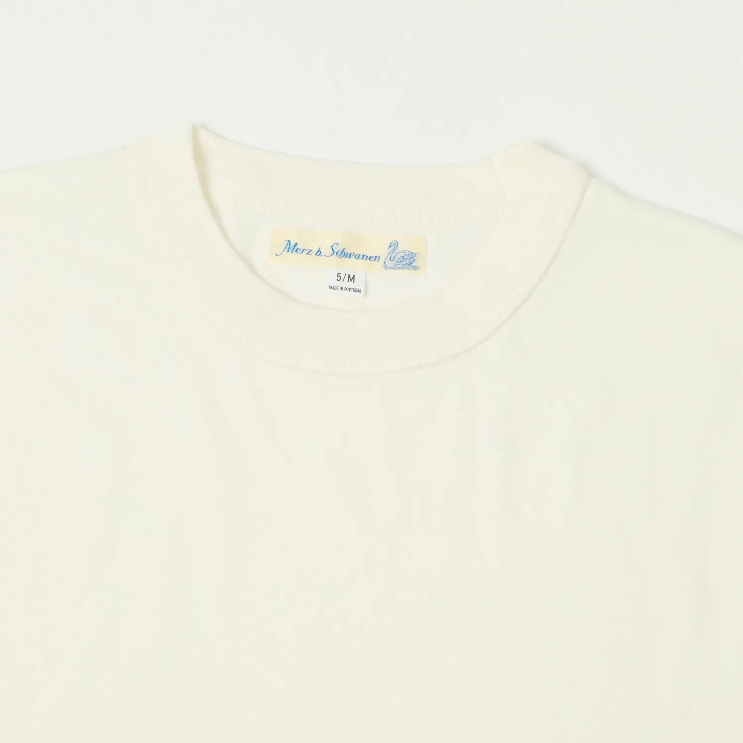 Merz b. Schwanen 'Good Basics' Boxy Cropped T-Shirt - White sold by Son of a Stag product image thumbnail 2