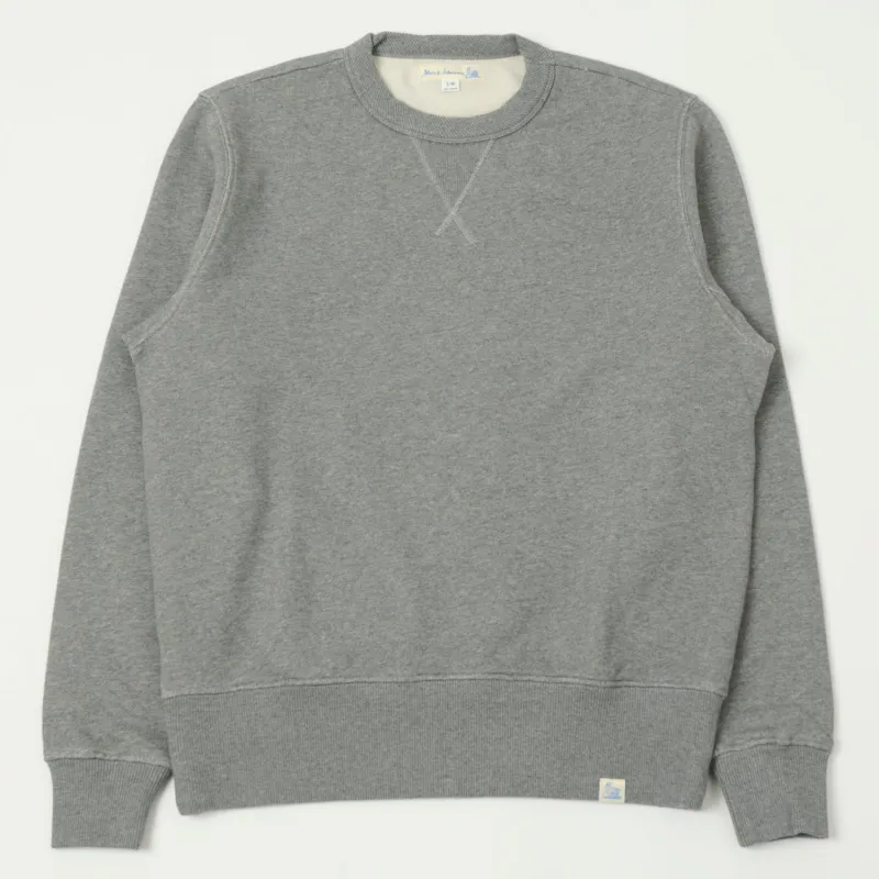 Merz b. Schwanen 'Good Basics' Athletic Sweatshirt - Grey Melange sold by Son of a Stag