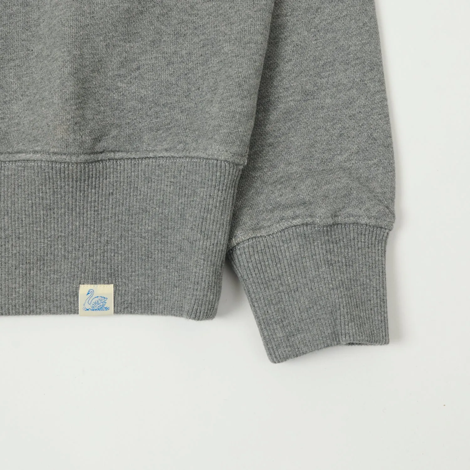 Merz b. Schwanen 'Good Basics' Athletic Sweatshirt - Grey Melange sold by Son of a Stag product image thumbnail 3