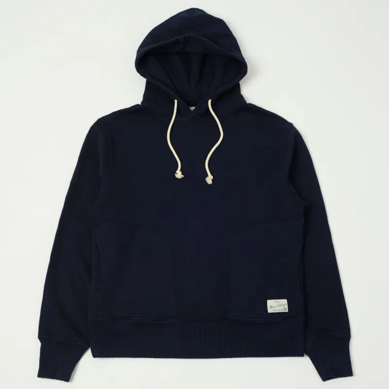 Merz b. Schwanen 'Good Basics' Relaxed Fit Hoodie - Dark Navy sold by Son of a Stag