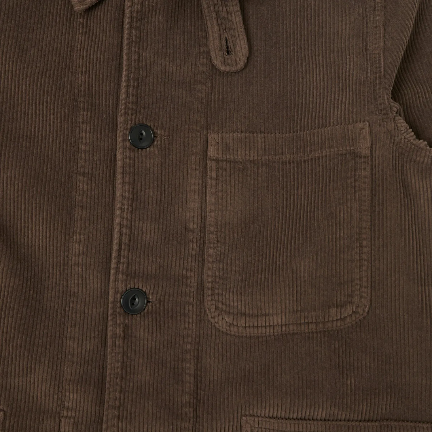 Merz b. Schwanen 'Good Basics' Corduroy Chore Jacket - Chocolate sold by Son of a Stag product image thumbnail 4