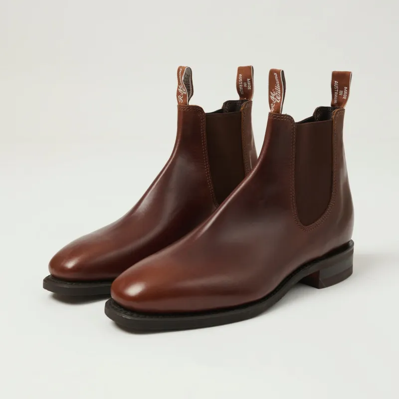 R.M.Williams 'Comfort Craftsman' Leather Chelsea Boot - Mid Brown made by R.M. Williams