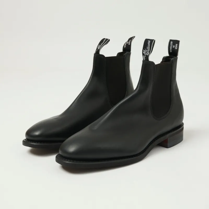 R.M.Williams 'Comfort Craftsman' Leather Chelsea Boot - Black/Yearling sold by Son of a Stag