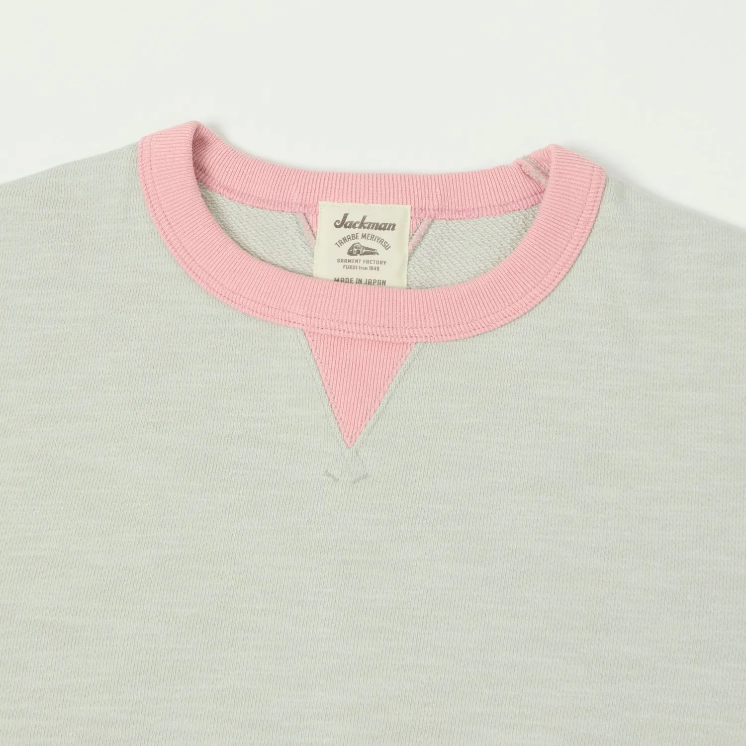 Jackman GG Crewneck Sweatshirt - Silver/Pink sold by Son of a Stag product image thumbnail 2
