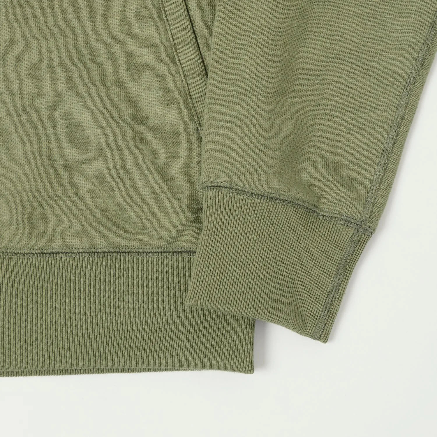 Jackman GG Zip Through Sweat Parka - Olive sold by Son of a Stag product image thumbnail 4