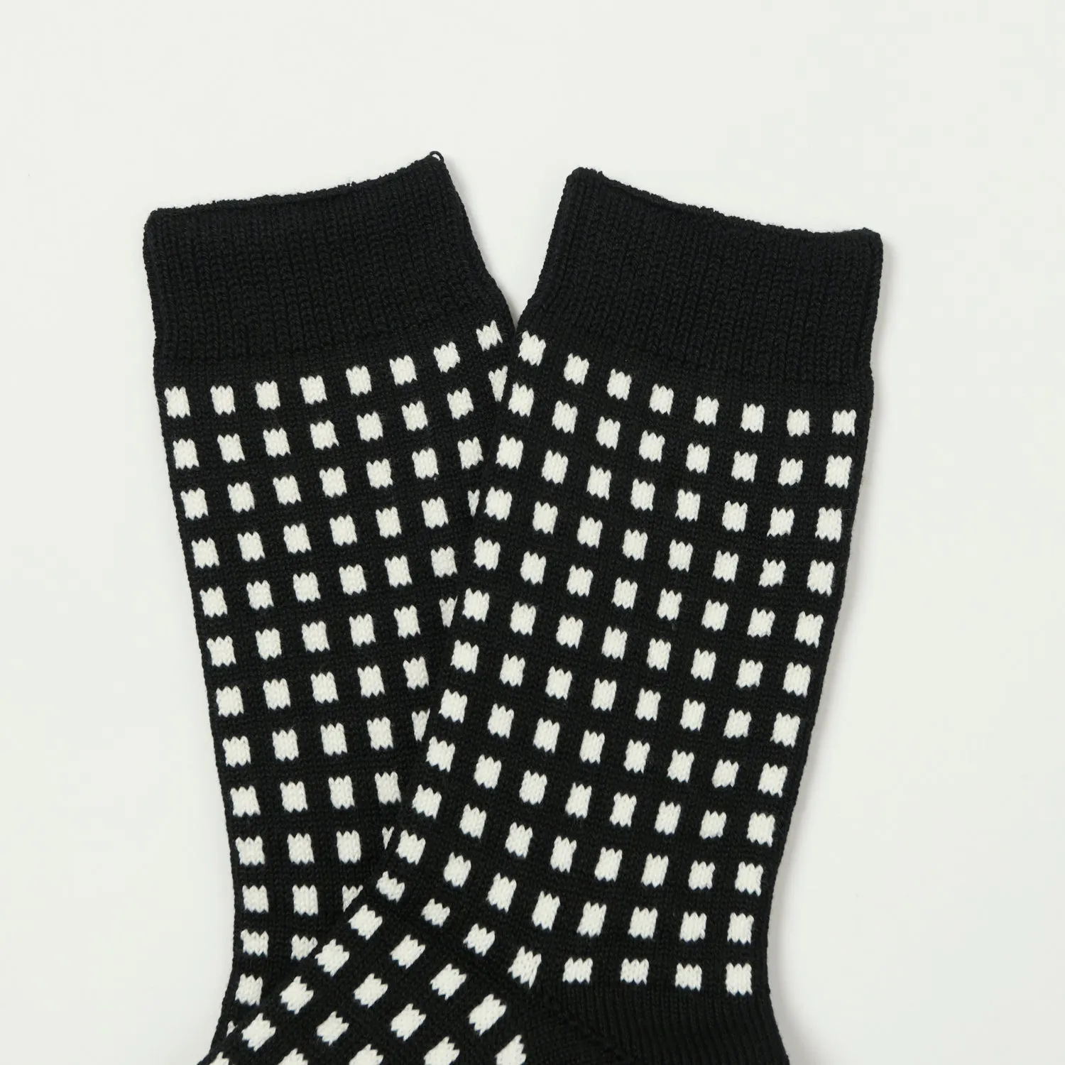 RoToTo Square Lattice Sock - Black sold by Son of a Stag product image thumbnail 2