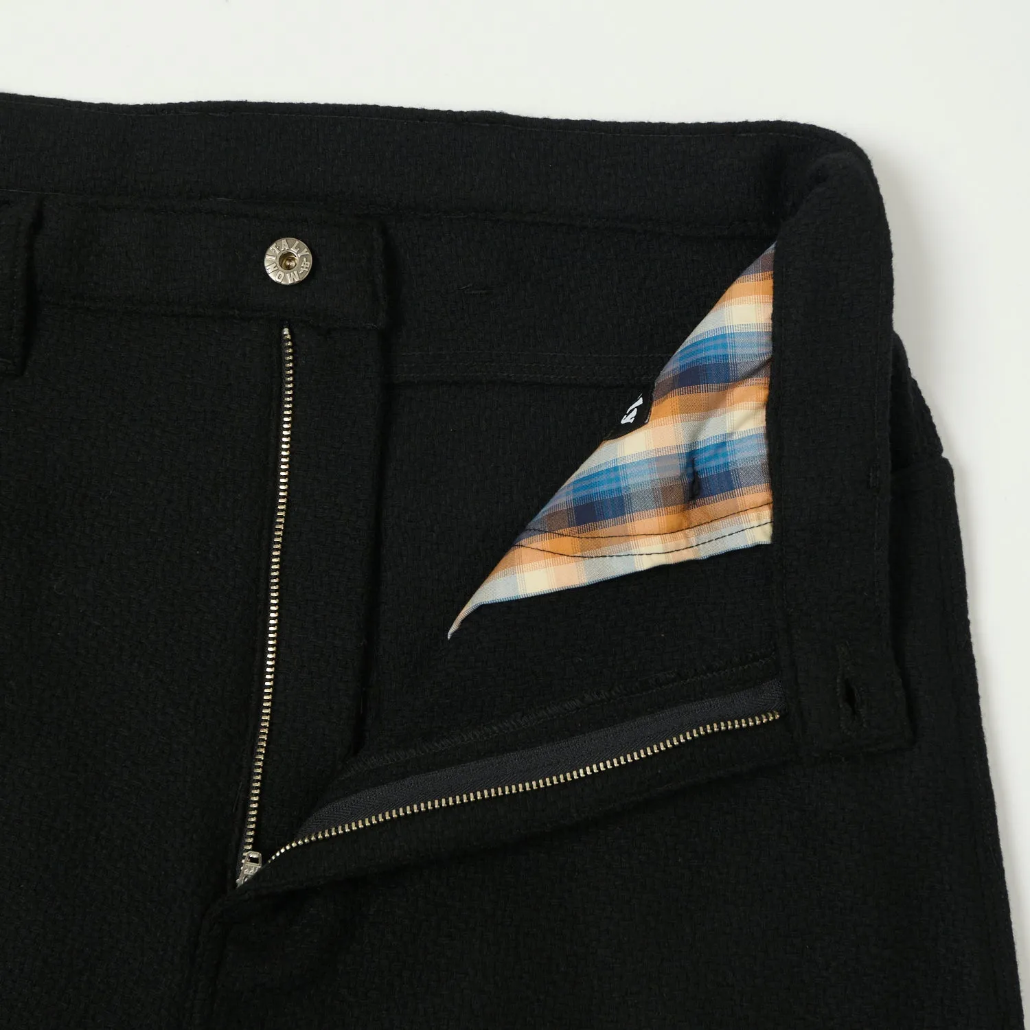 Monitaly Drop Crotch Five Pocket Pants - Vicente Black sold by Son of a Stag product image thumbnail 2