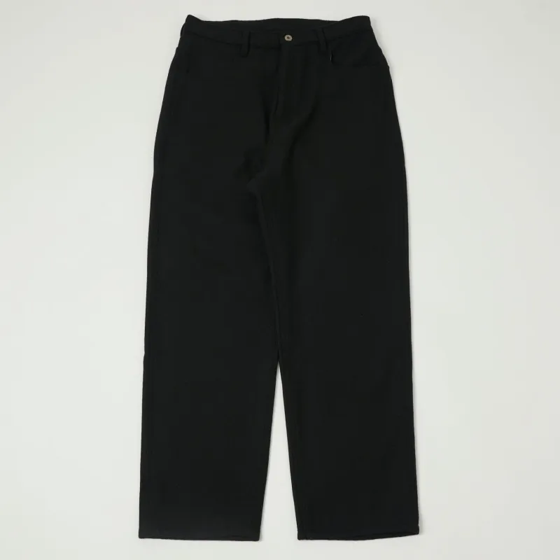 Monitaly Drop Crotch Five Pocket Pants - Vicente Black sold by Son of a Stag