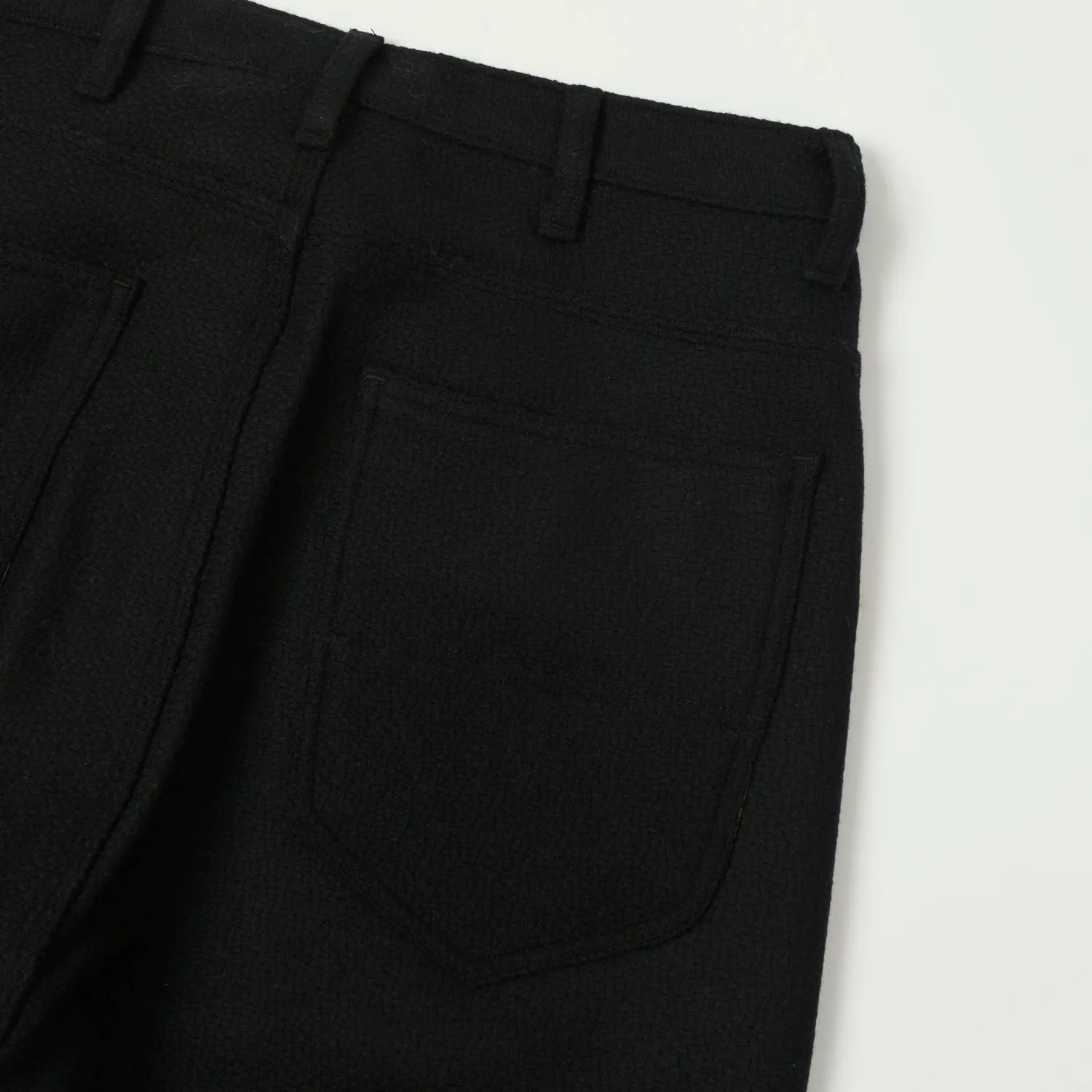 Monitaly Drop Crotch Five Pocket Pants - Vicente Black sold by Son of a Stag product image thumbnail 3
