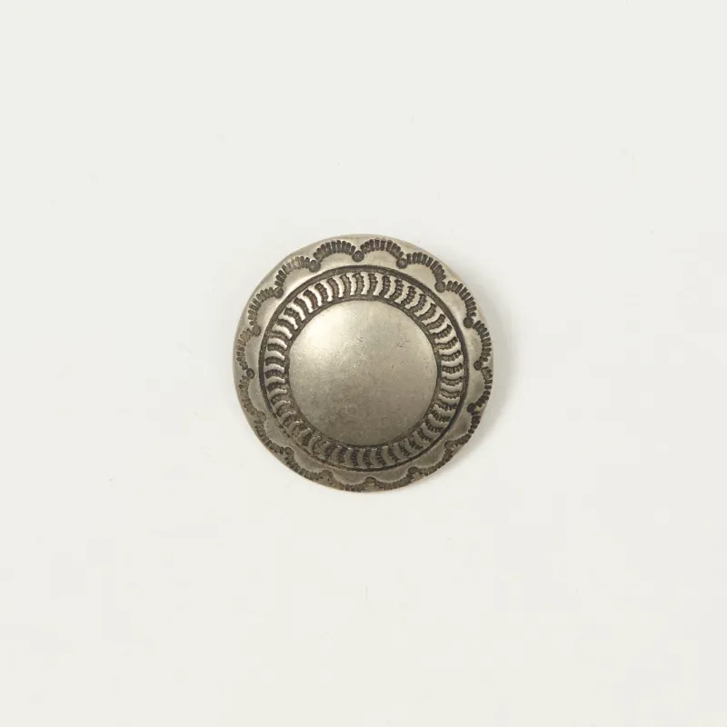 Yuketen 1 1/4" Concho Pin  - Nickel Silver sold by Son of a Stag