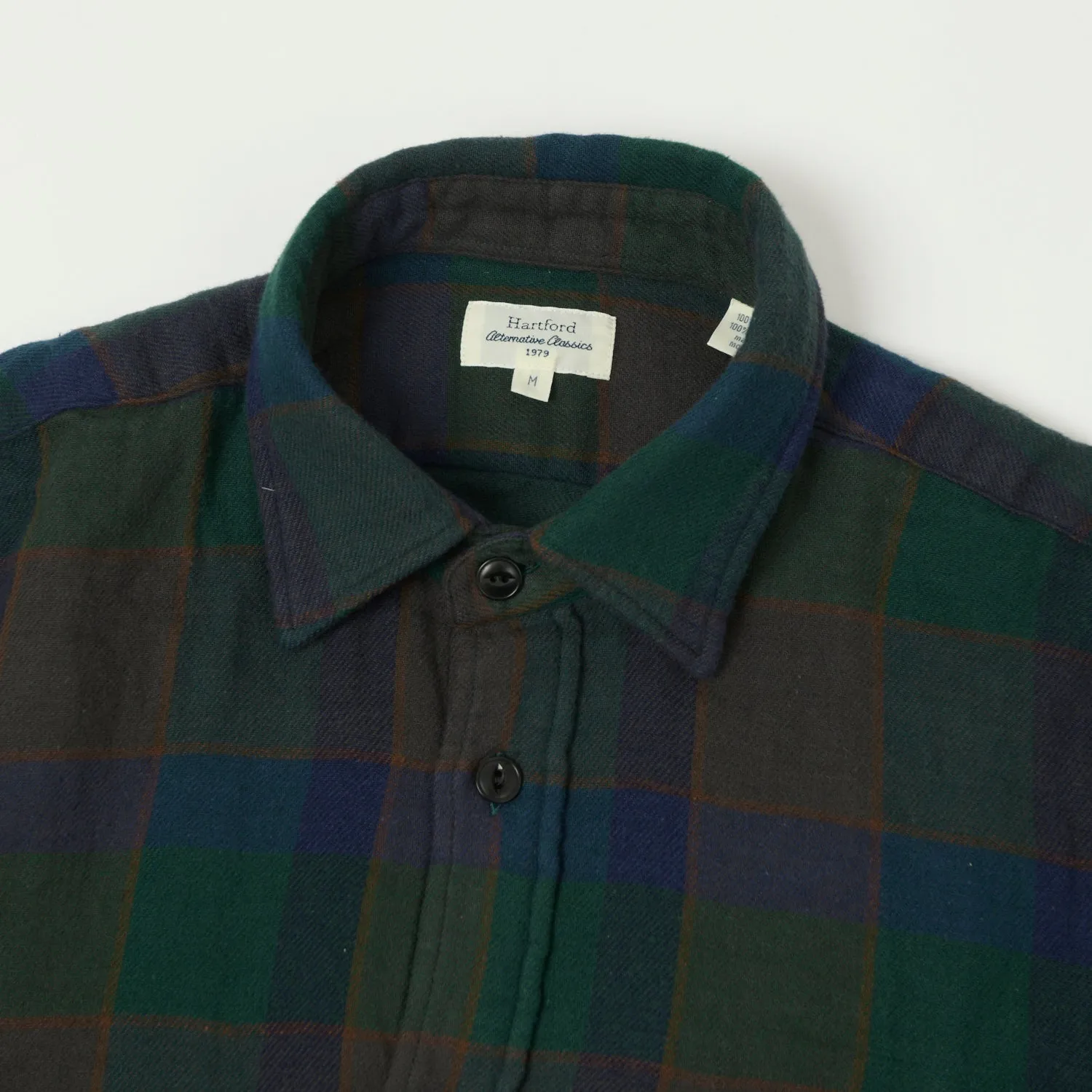 Hartford Buffalo Check Flannel Shirt - Green sold by Son of a Stag product image thumbnail 2