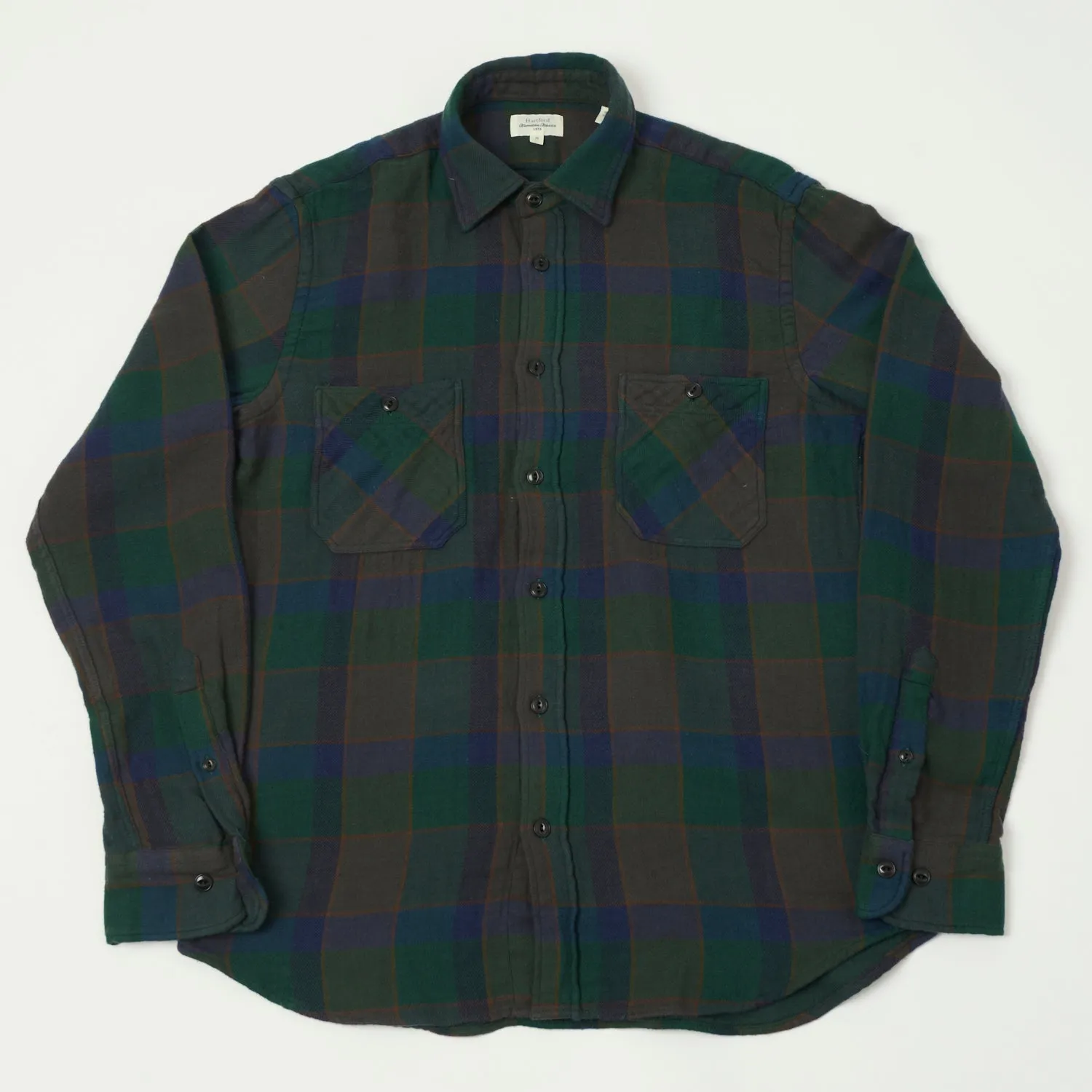 Hartford Buffalo Check Flannel Shirt - Green sold by Son of a Stag