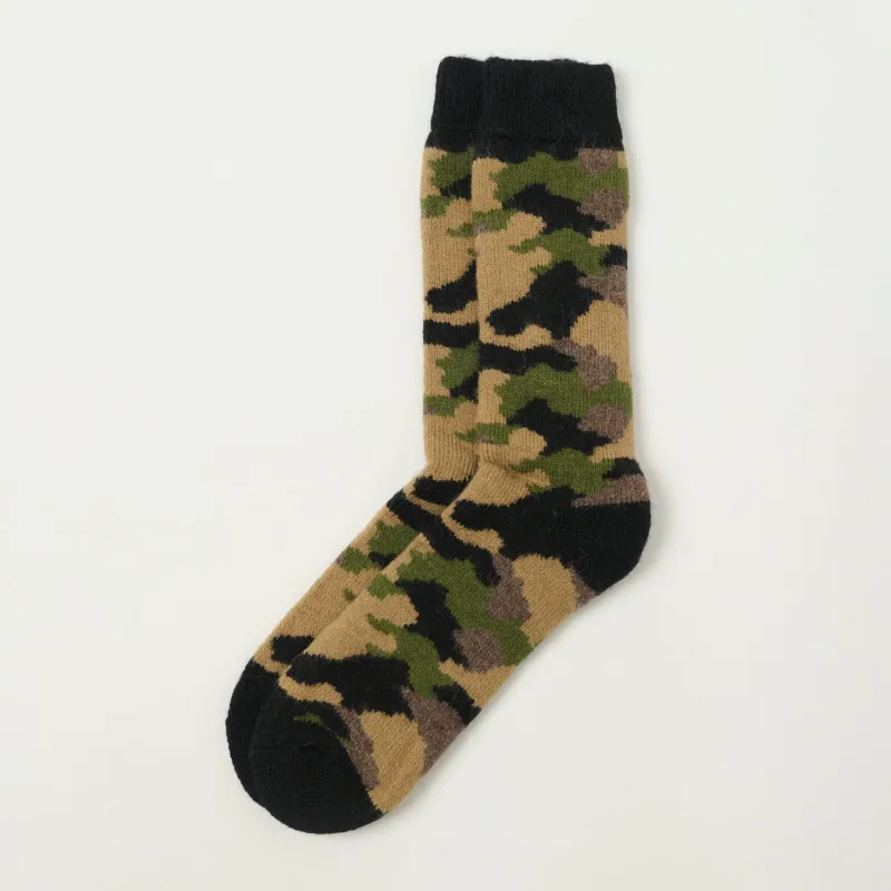 Chamula Alpaca Super Warm Sock - Camo sold by Son of a Stag