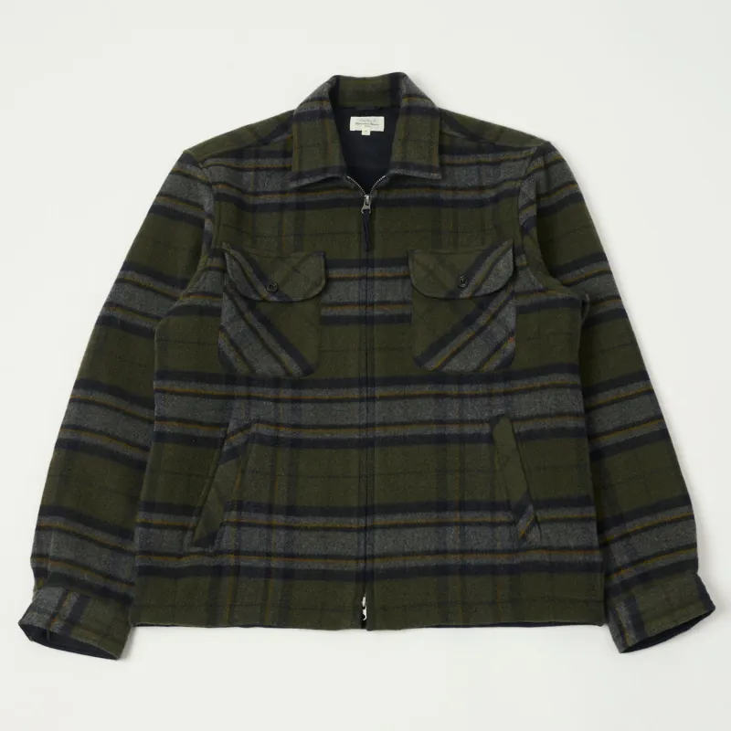 Hartford 'Dusty' Melton Wool Jacket - Forest Green sold by Son of a Stag