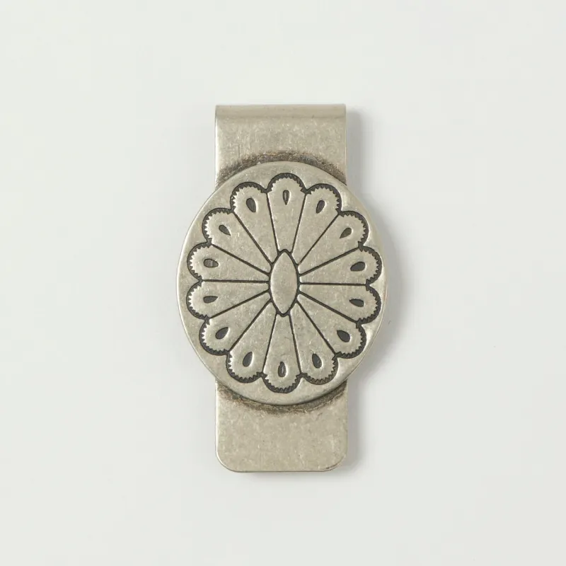 Yuketen Concho Money Clip - Nickel Silver sold by Son of a Stag