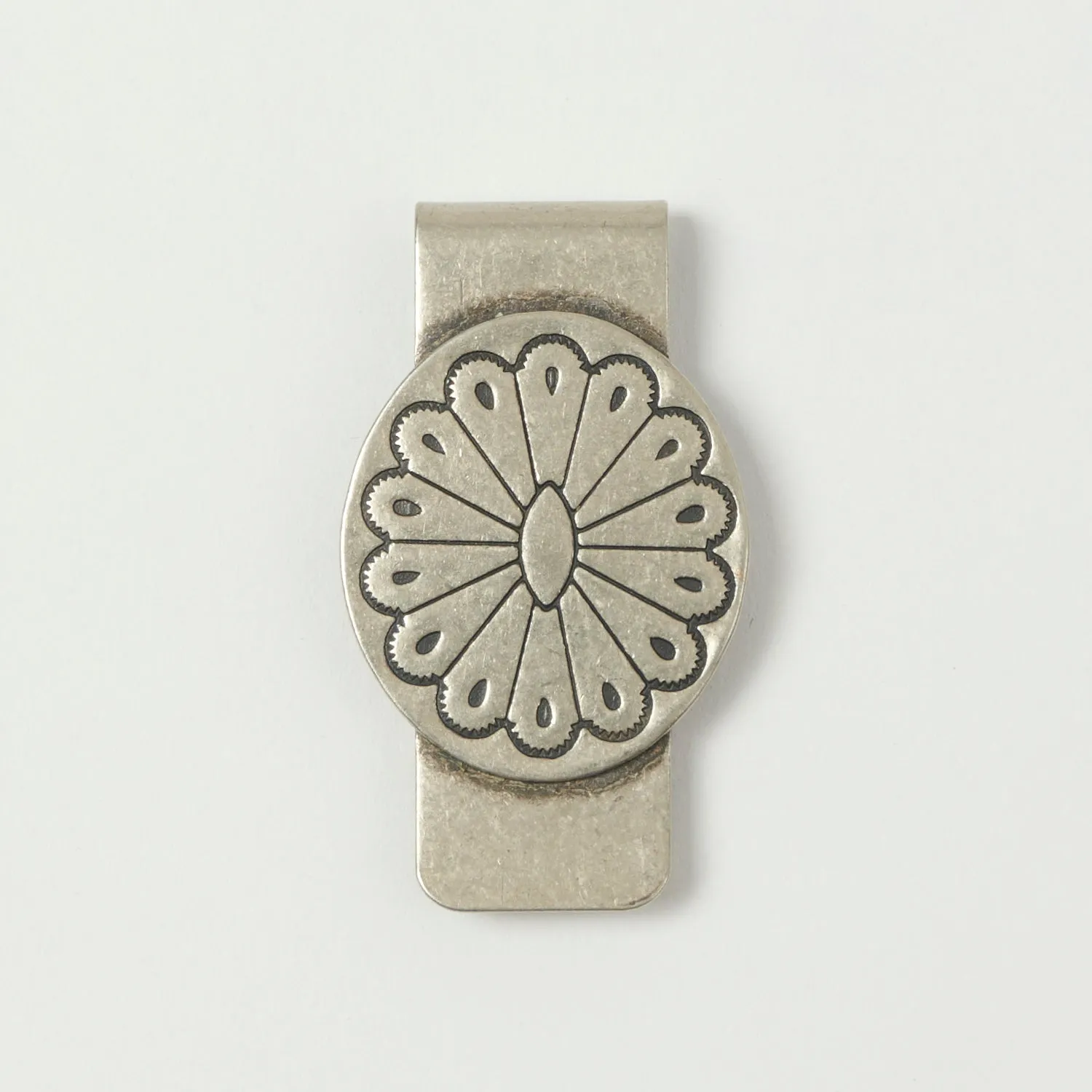 Yuketen Concho Money Clip - Nickel Silver sold by Son of a Stag