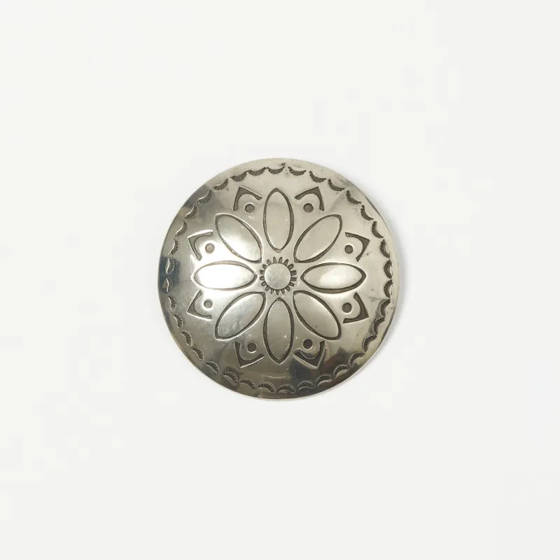 Yuketen 1 1/2" Concho Pin B - Nickel Silver sold by Son of a Stag