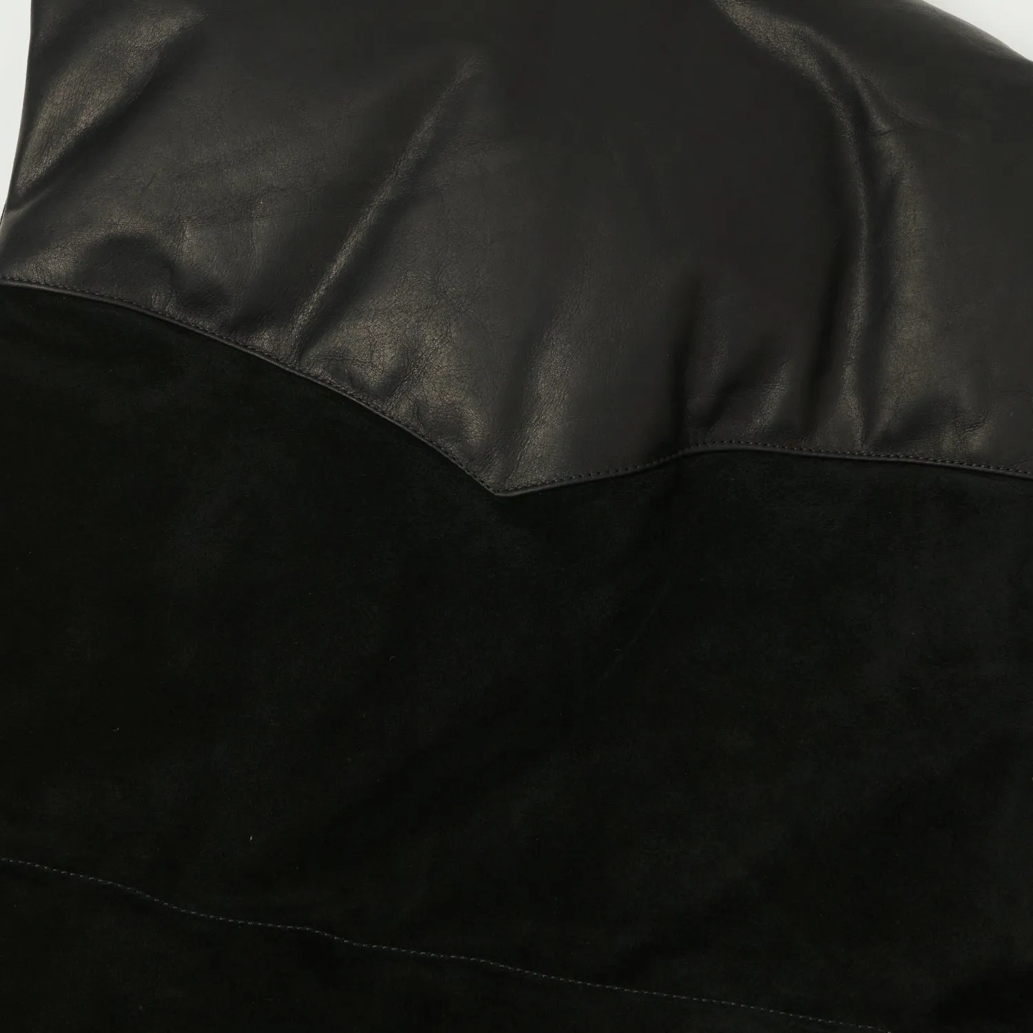 Shangri-La Heritage 'Bivacco' Suede Western Down Vest - Black sold by Son of a Stag product image thumbnail 5