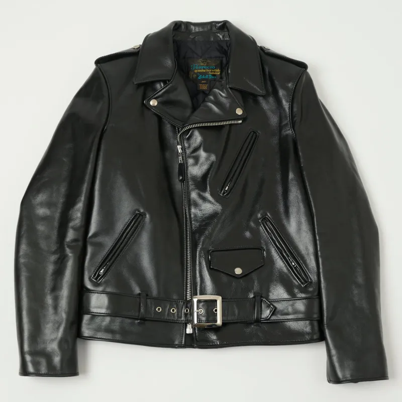 Schott NYC 'Perfecto' Horsehide Leather Motorcycle Jacket - Black sold by Son of a Stag
