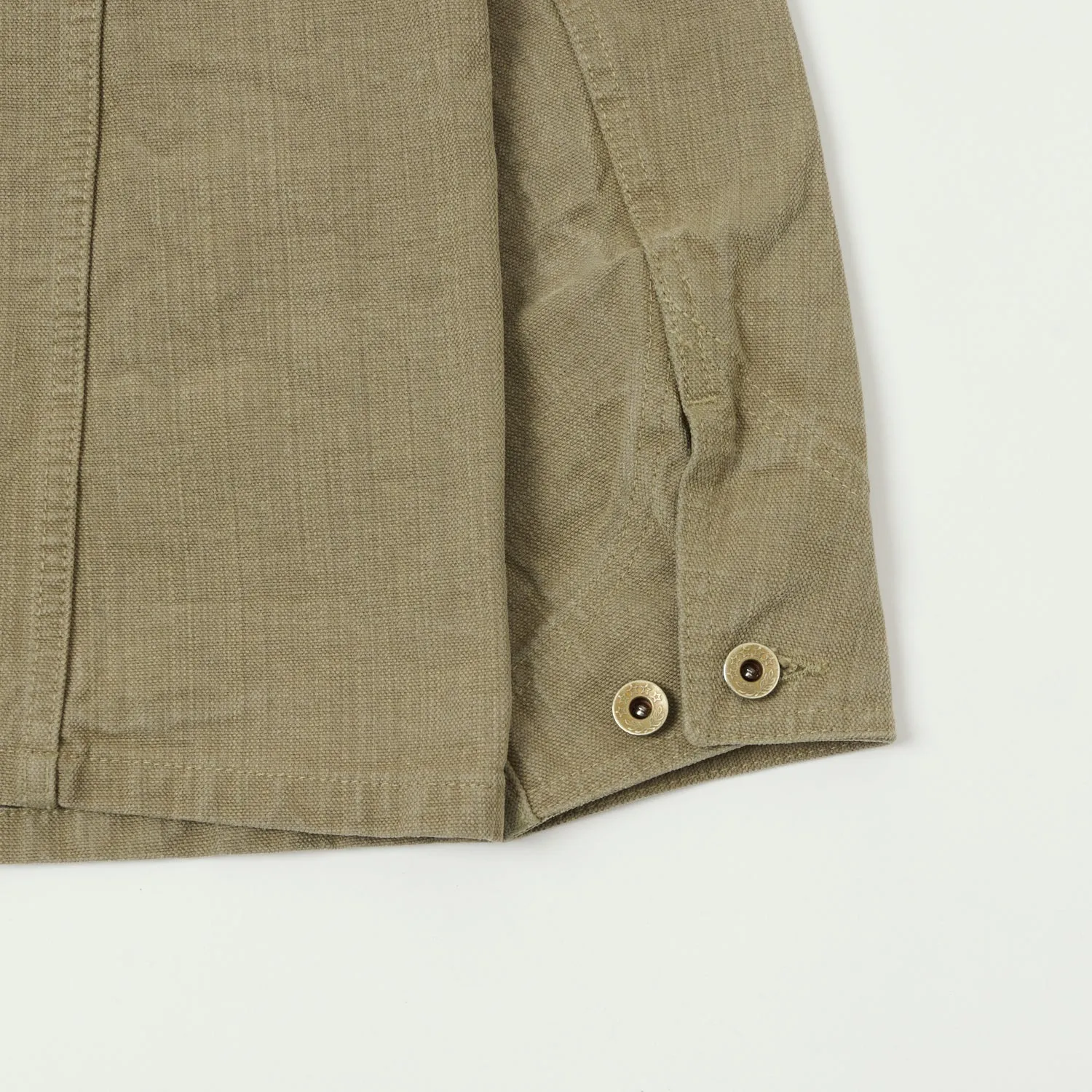 FULLCOUNT 2015 Sulfur Dye Heavy Oxford Chore Jacket - Olive Drab sold by Son of a Stag product image thumbnail 4