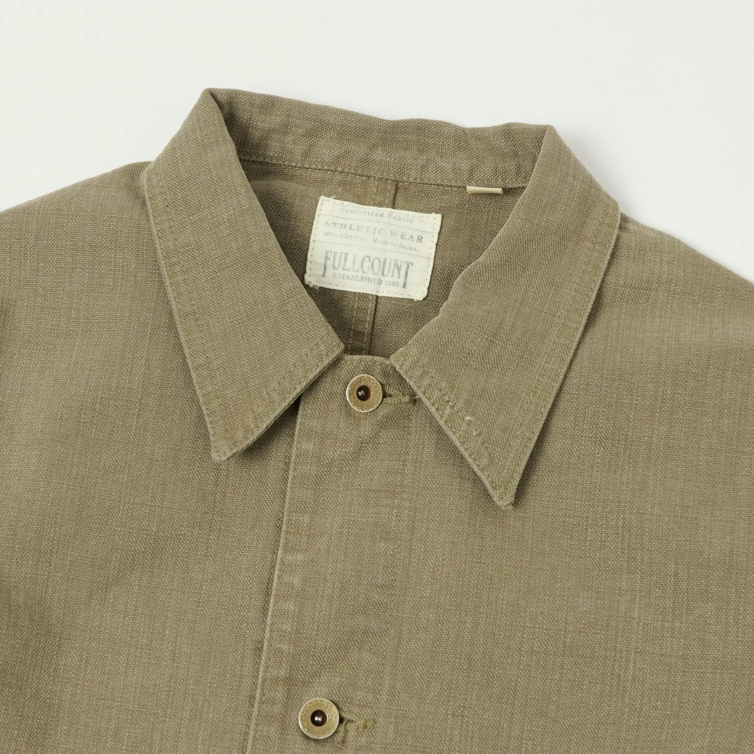 FULLCOUNT 2015 Sulfur Dye Heavy Oxford Chore Jacket - Olive Drab sold by Son of a Stag product image thumbnail 2