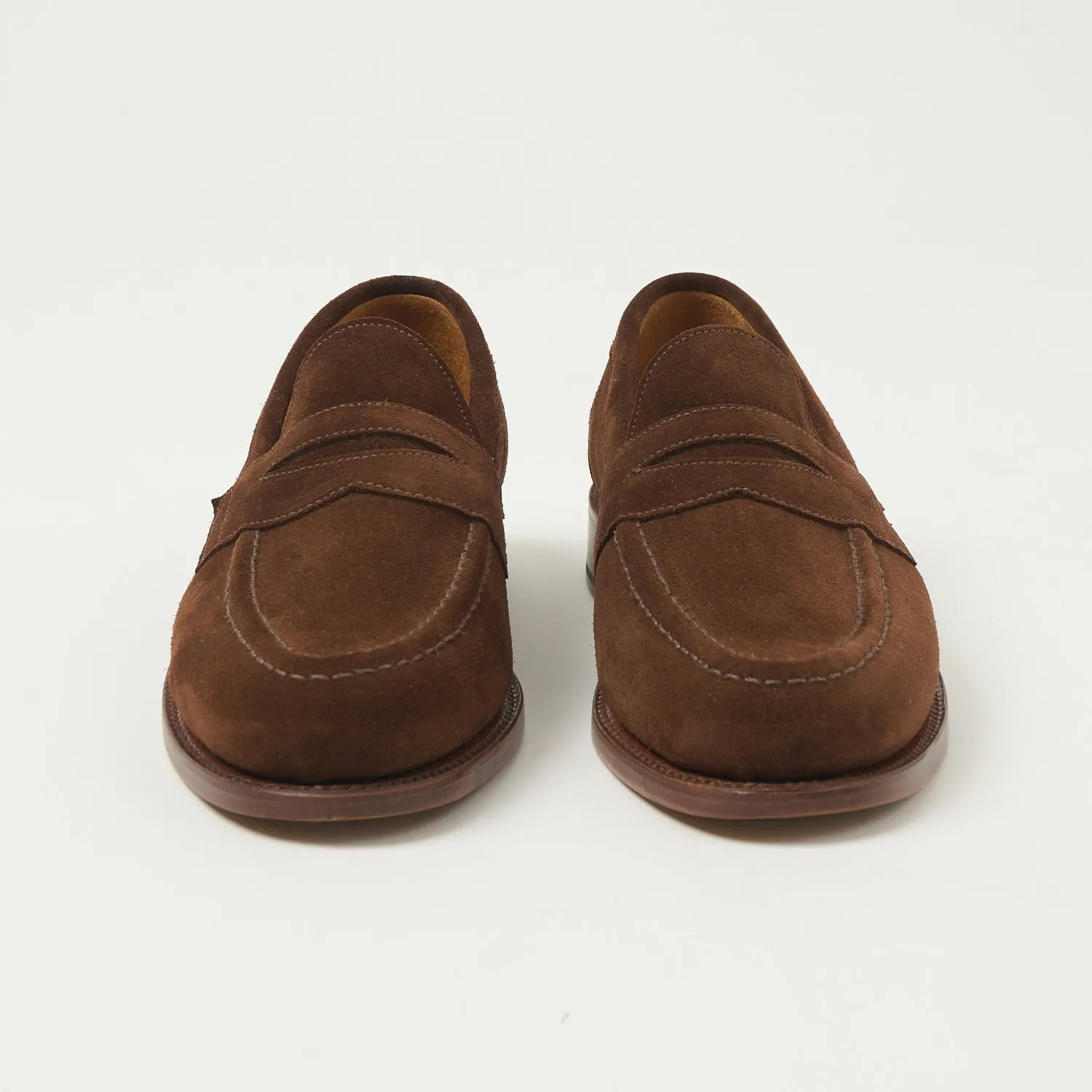Sanders Aldwych Penny Loafer - Polo Snuff Suede sold by Son of a Stag product image thumbnail 3