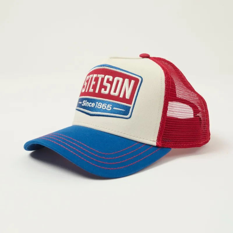 Stetson 'Highway' Trucker Cap - Red/White/Blue sold by Son of a Stag