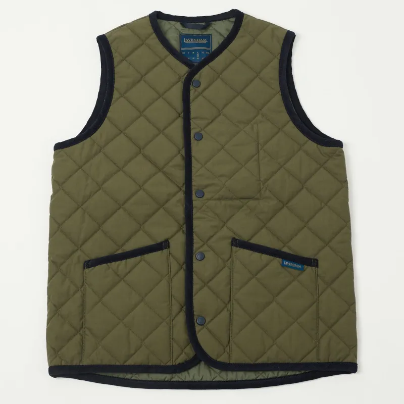 Lavenham Thornham Gilet - Olive Green sold by Son of a Stag