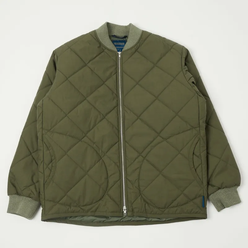 Lavenham Big Quilt Bomber Jacket - Olive Green sold by Son of a Stag