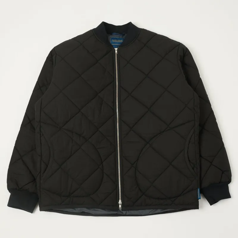 Lavenham Big Quilt Bomber Jacket - Lamp Black sold by Son of a Stag