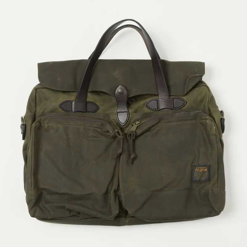 Filson 24-Hour Tin Cloth Briefcase - Otter Green sold by Son of a Stag