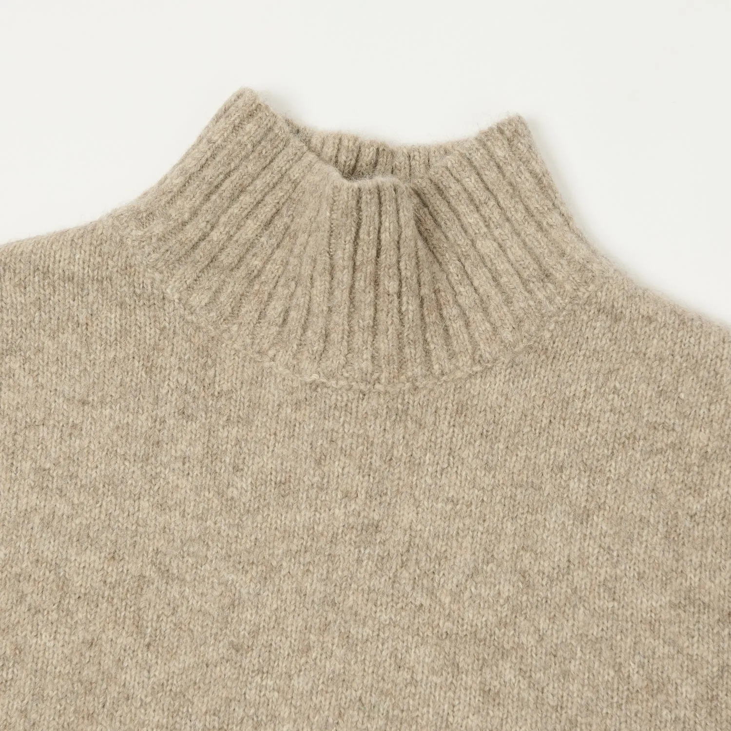 Hartford Turtle Neck Jumper - Natural sold by Son of a Stag product image thumbnail 2