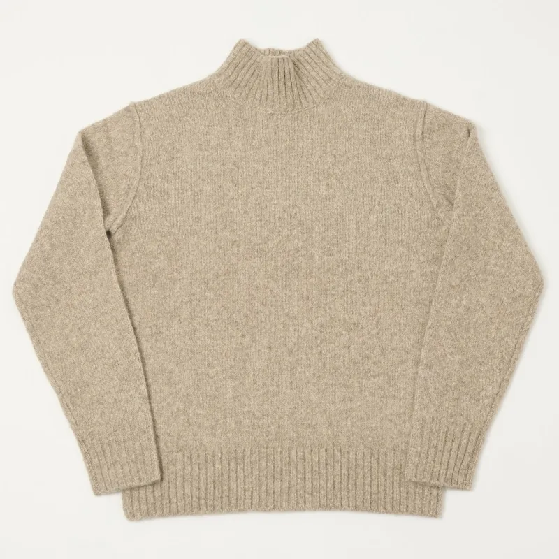 Hartford Turtle Neck Jumper - Natural sold by Son of a Stag