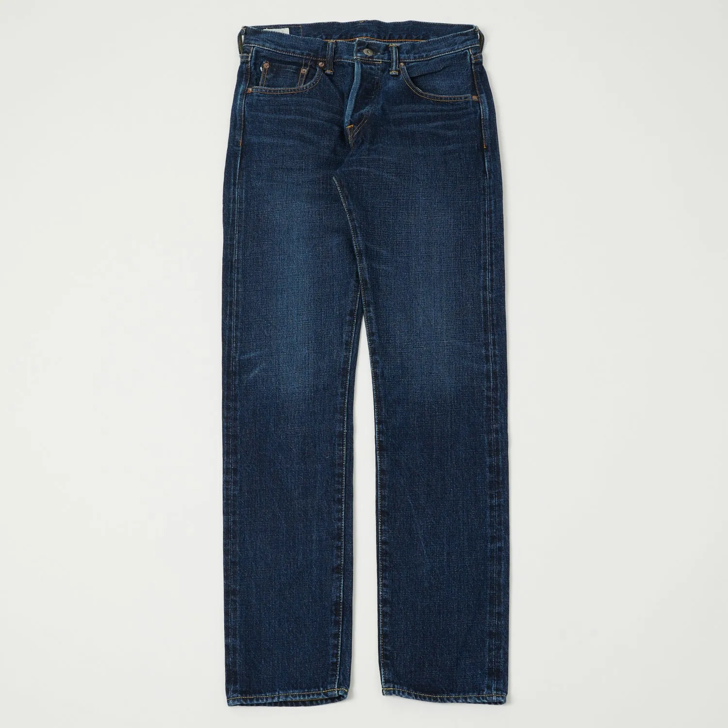 ONI Denim 540 Low Tension 15oz Regular Tapered Jean - 6 Month Used Dark Wash sold by Son of a Stag