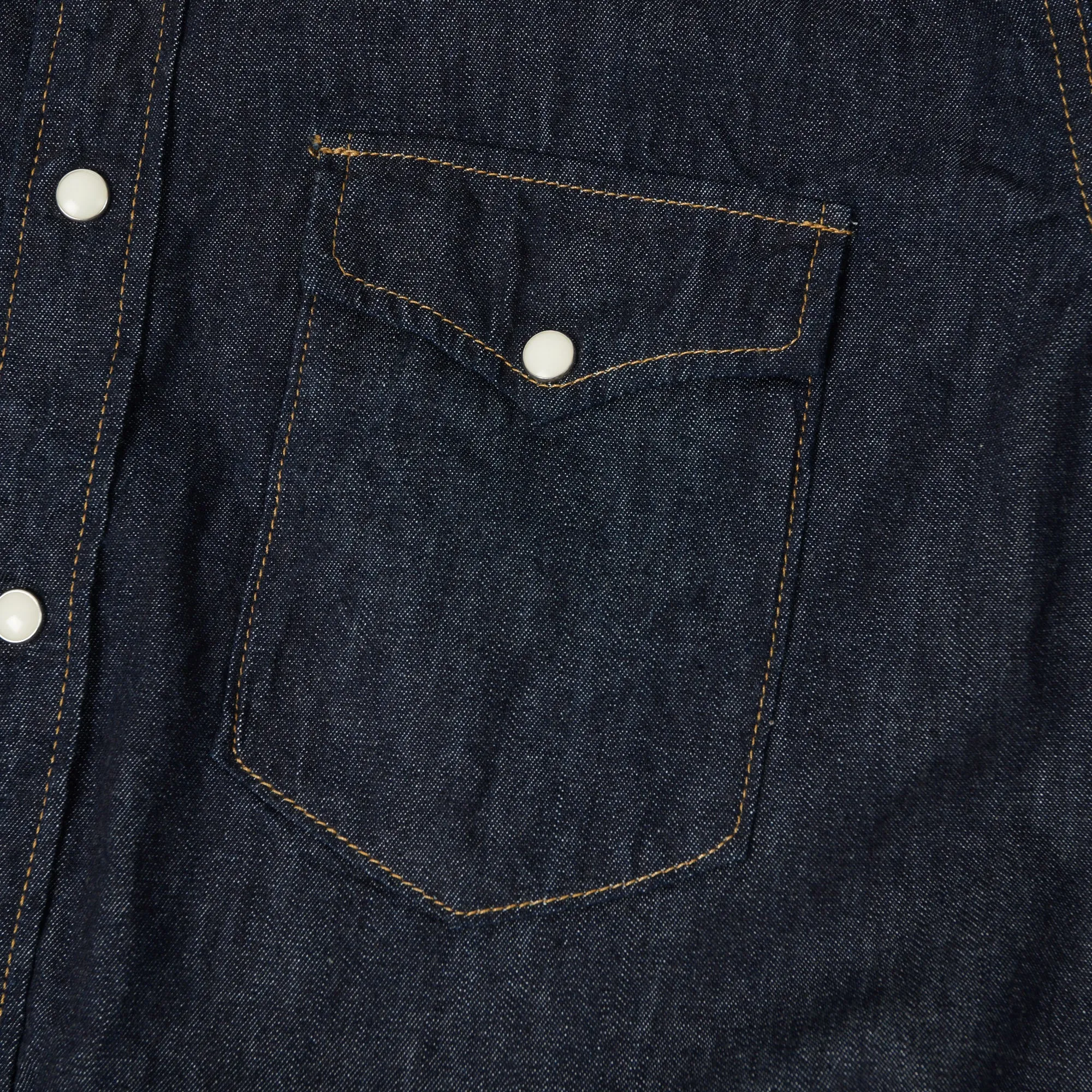 Spellbound 6oz Denim Western Shirt - Rinsed sold by Son of a Stag product image thumbnail 4