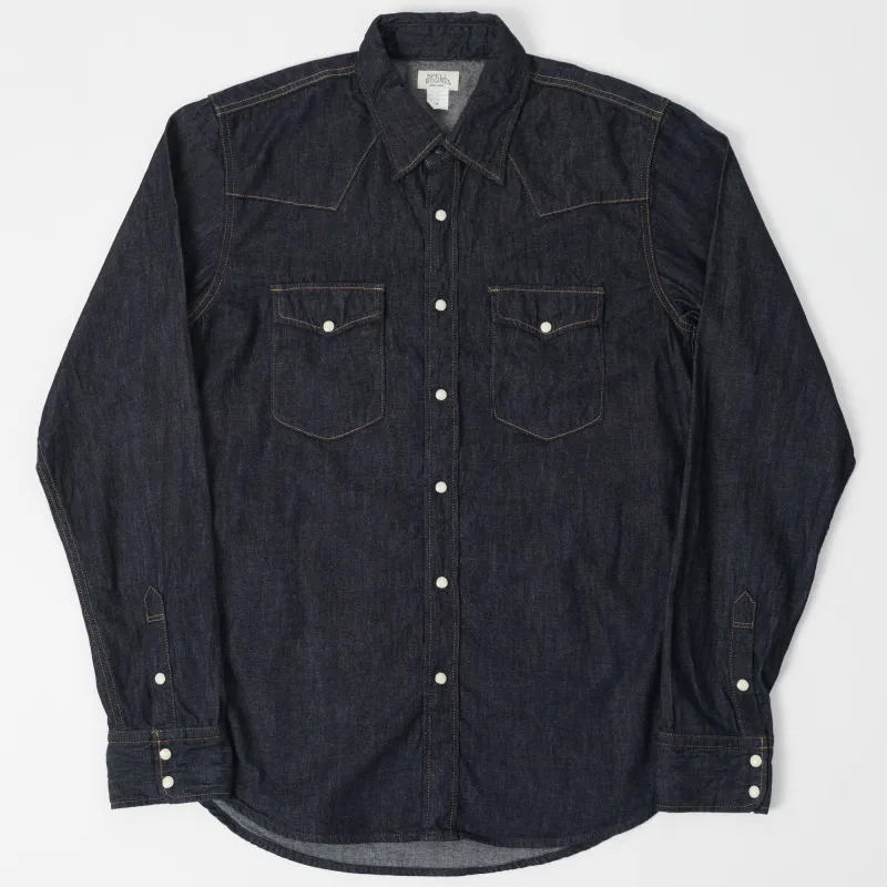 Spellbound 6oz Denim Western Shirt - Rinsed sold by Son of a Stag