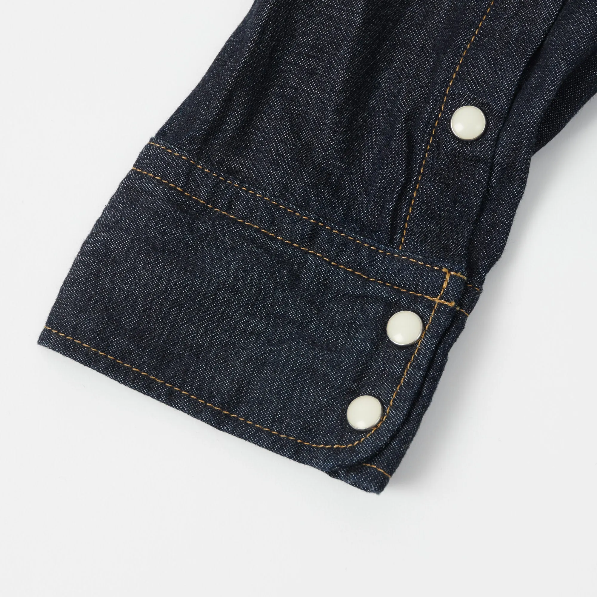 Spellbound 6oz Denim Western Shirt - Rinsed sold by Son of a Stag product image thumbnail 5