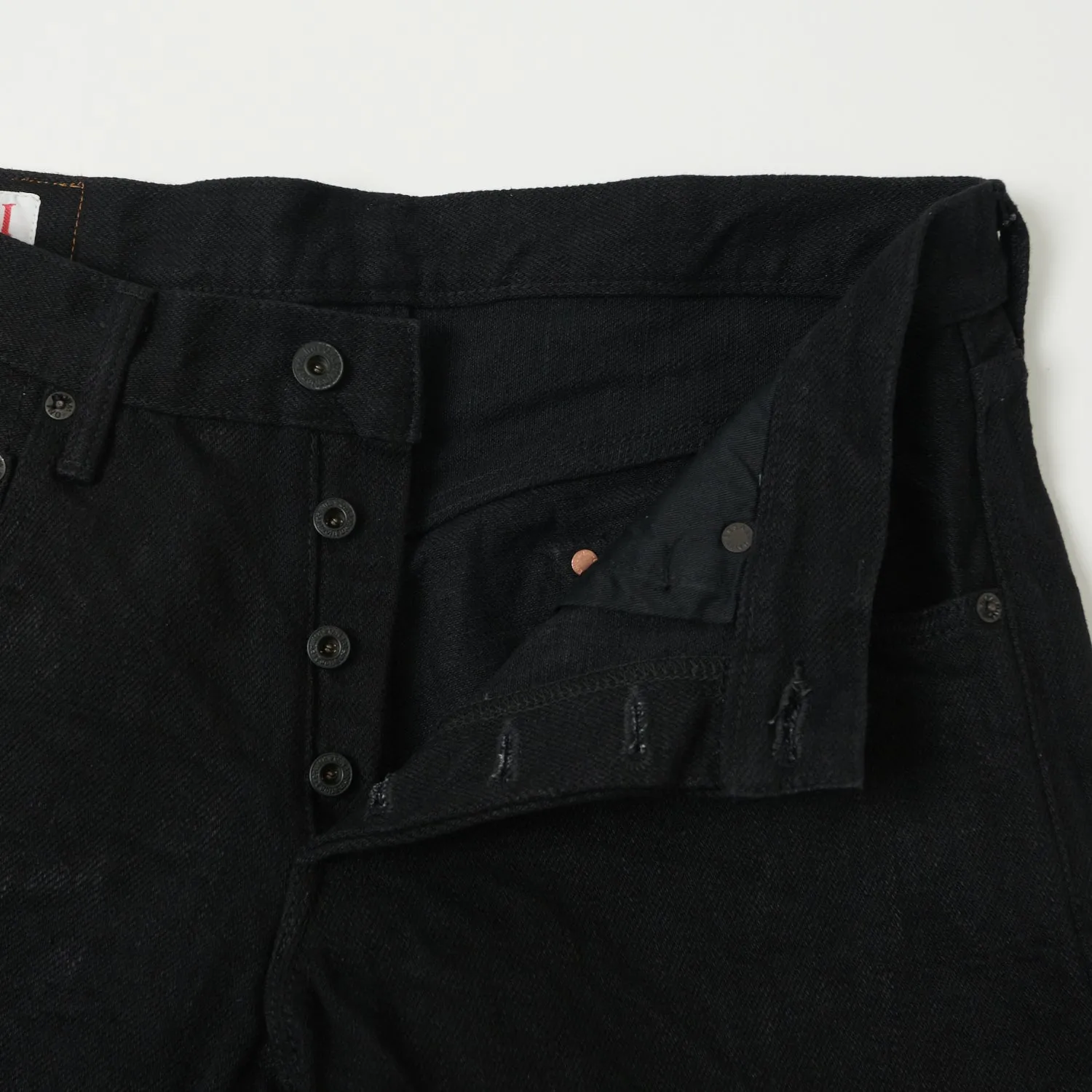 ONI Denim 622ZR-BKBK 20oz Secret Denim Relaxed Tapered Jean - One Wash - Black sold by Son of a Stag product image thumbnail 4