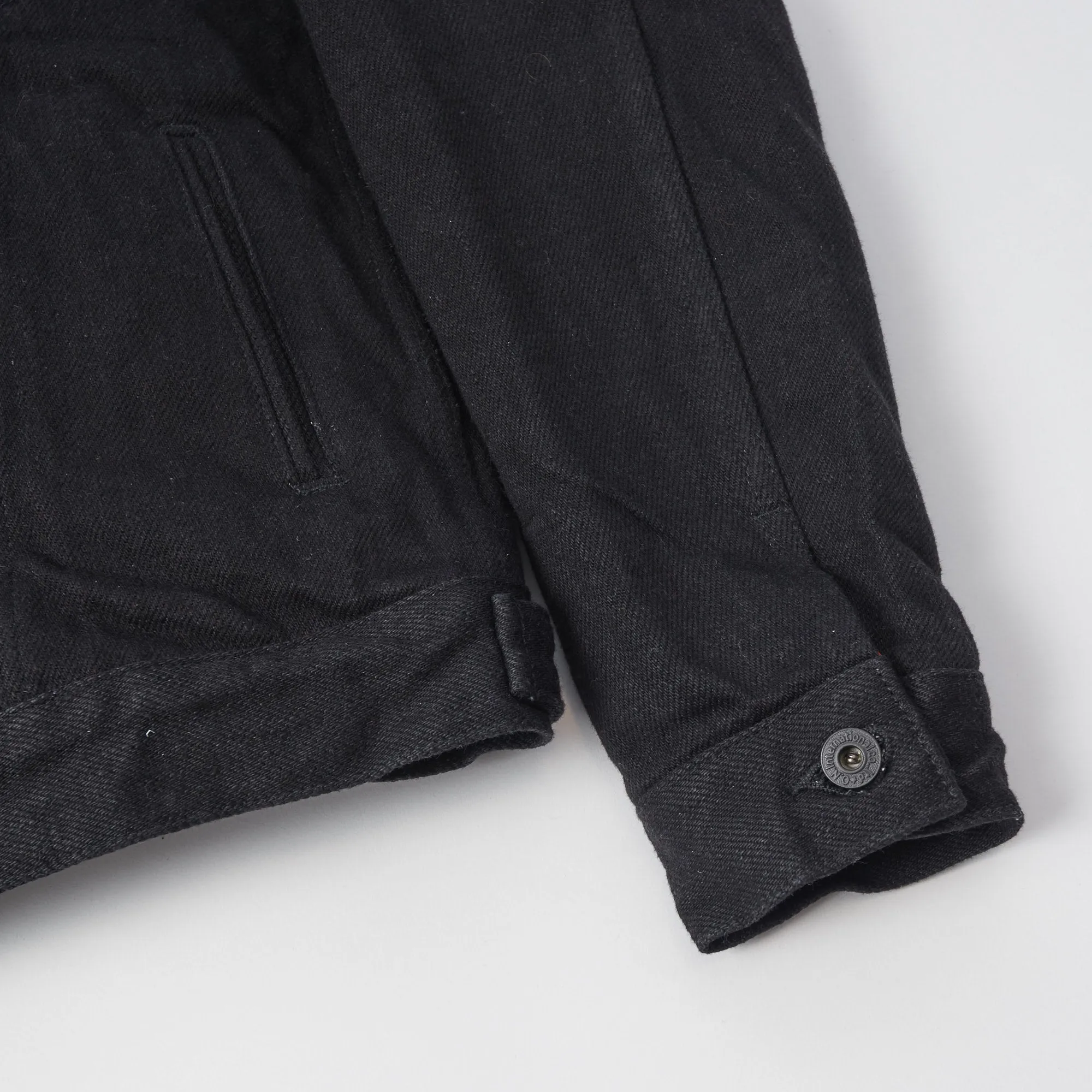 ONI Denim 02527PZR-IDBK 20oz 'Indigo x Black Secret Denim' Type III Denim Jacket - Rinsed sold by Son of a Stag product image thumbnail 5