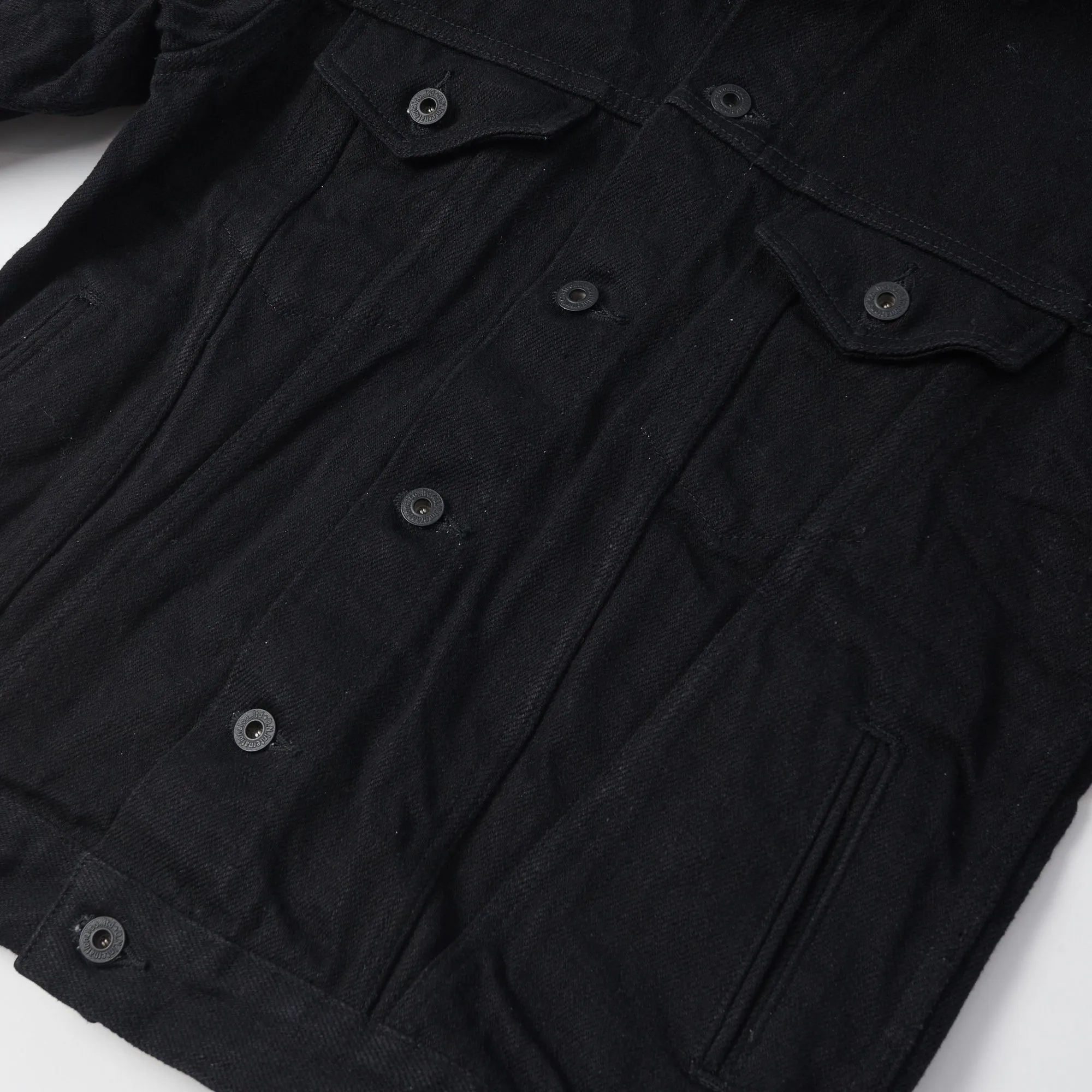 ONI Denim 02527PZR-IDBK 20oz 'Indigo x Black Secret Denim' Type III Denim Jacket - Rinsed sold by Son of a Stag product image thumbnail 2