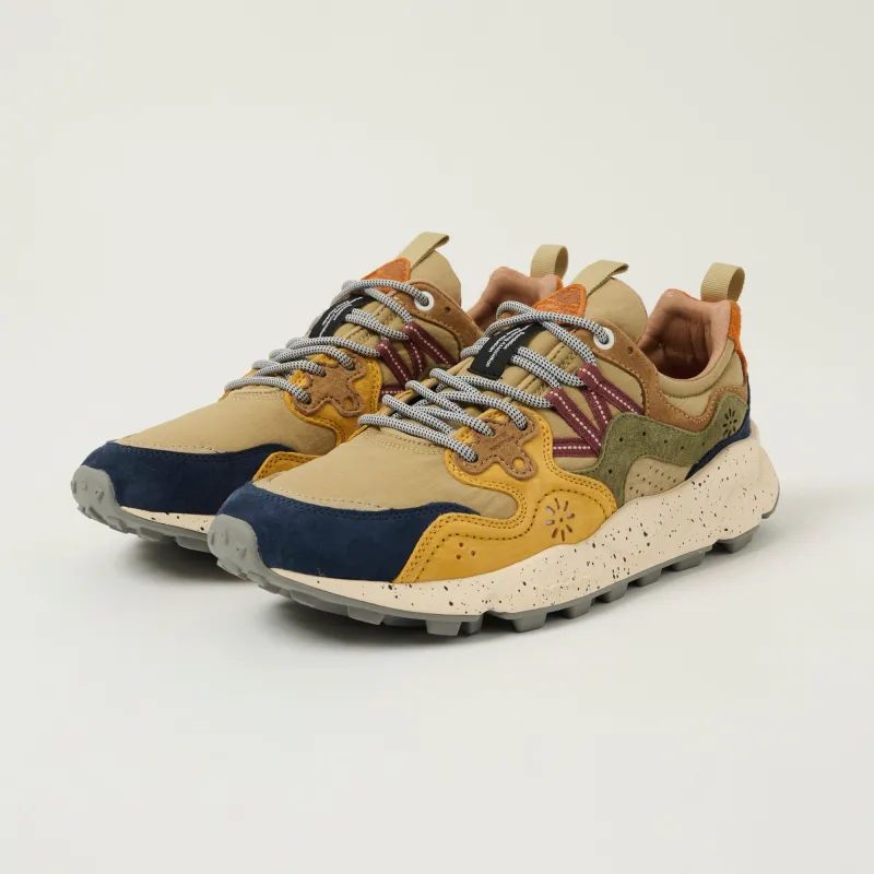 Flower Mountain Yamano 3 Man Suede/Nylon Sneaker - Navy/Cream sold by Son of a Stag