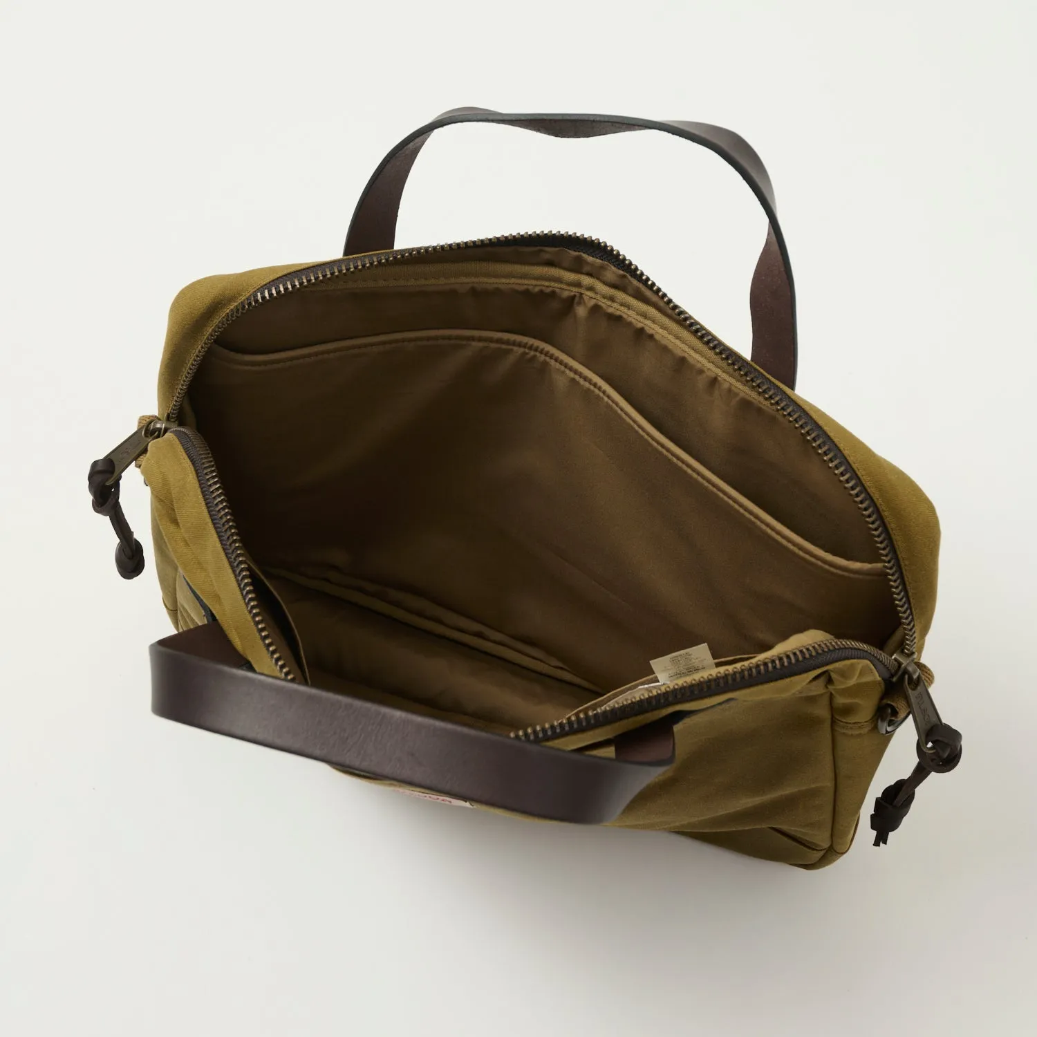 Filson Tin Cloth Compact Briefcase - Dark Tan sold by Son of a Stag product image thumbnail 3