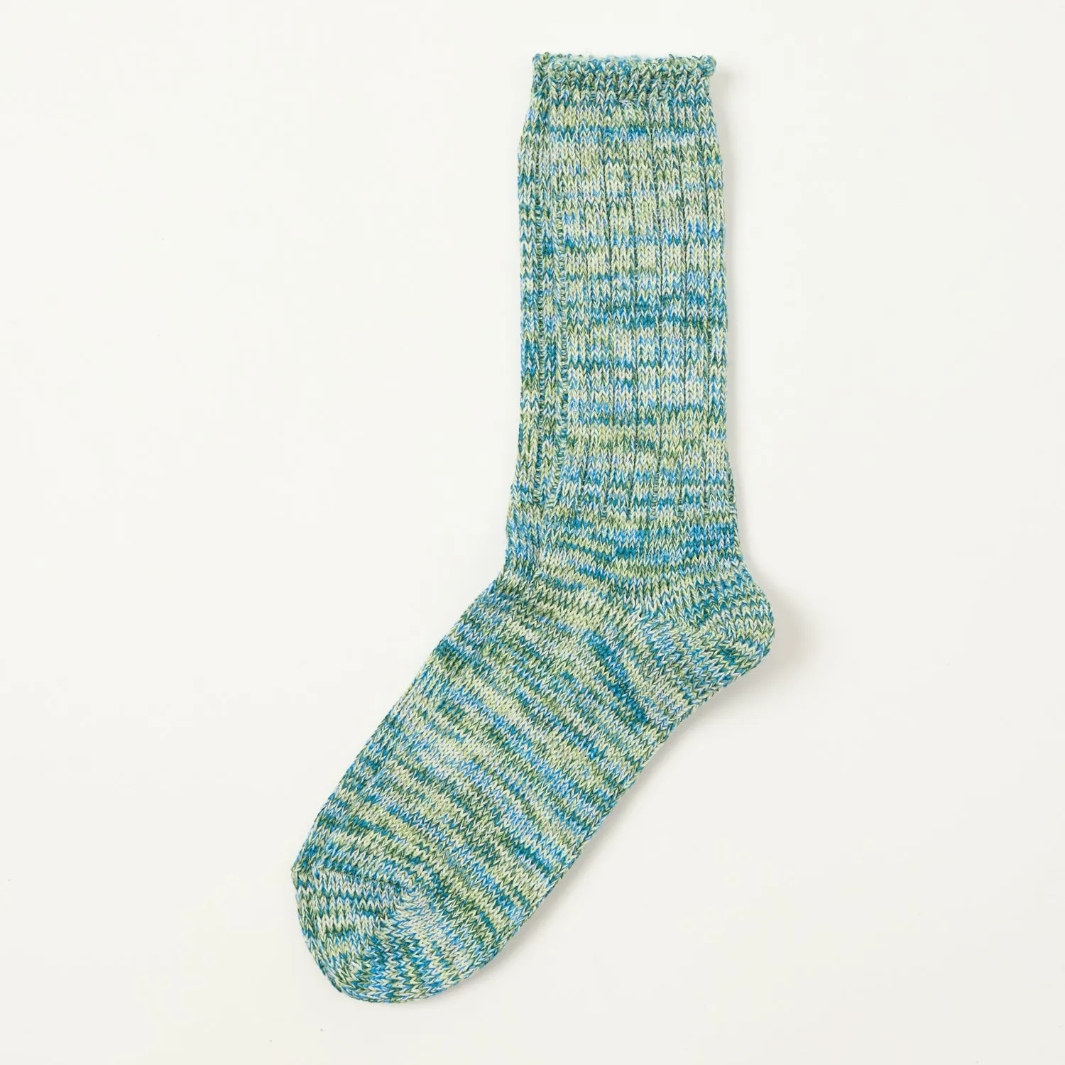 Anonymous Ism 5 Colour Mix Crew Sock - Mint sold by Son of a Stag