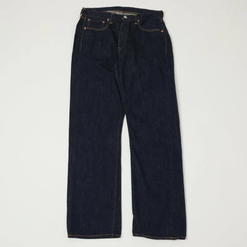 FULLCOUNT 1101SS 'Super Smooth' 11.5oz Loose Straight Jean - One Wash sold by Son of a Stag