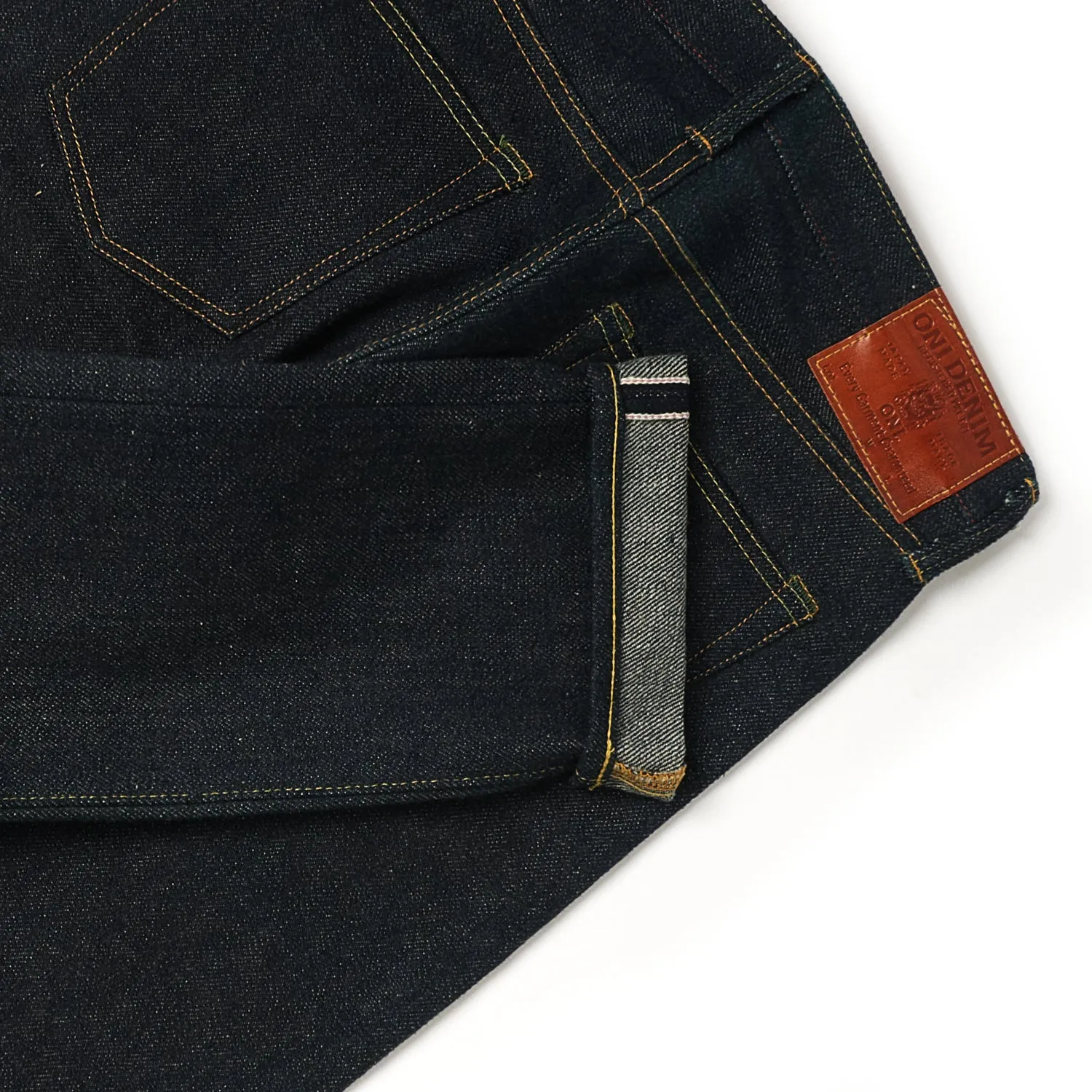 ONI Denim 507DGK 'Deep Green Cast' 20oz Slim Straight Jean - Raw sold by Son of a Stag product image thumbnail 5