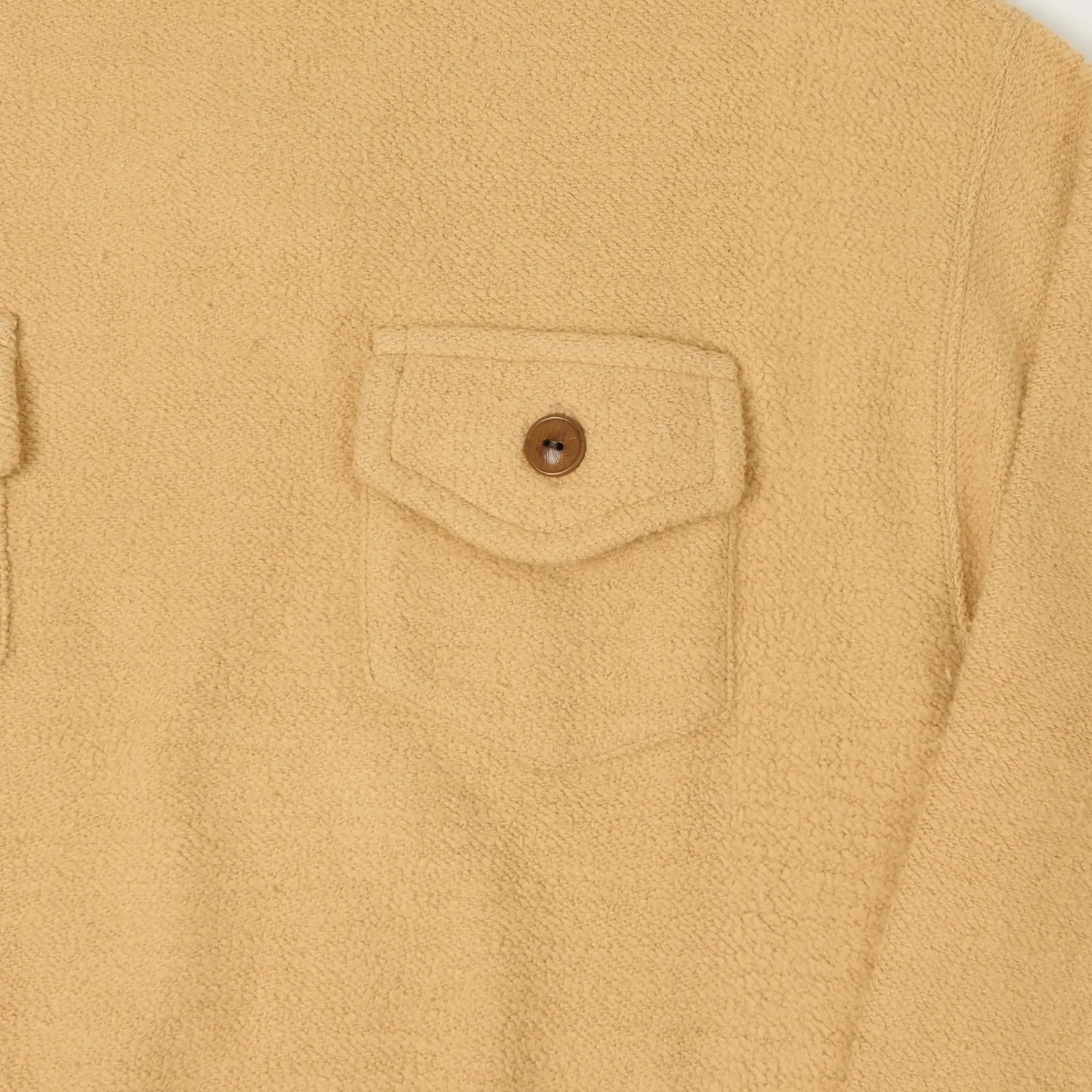 Warehouse & Co 479 Two Pocket Pile Sweatshirt - Beige sold by Son of a Stag product image thumbnail 4