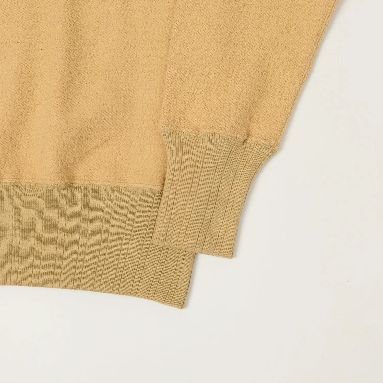 Warehouse & Co 479 Two Pocket Pile Sweatshirt - Beige sold by Son of a Stag product image thumbnail 3